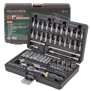 ГЕДОРЕ 1/4" ШЕСТОСТЕННО 57 ЧАСТИ ROCKFORCE