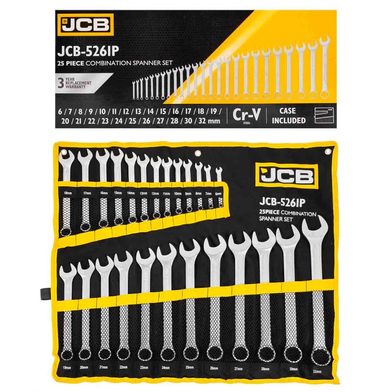 Комплект звездогаечни ключове 6 - 32 мм 25 части JCB