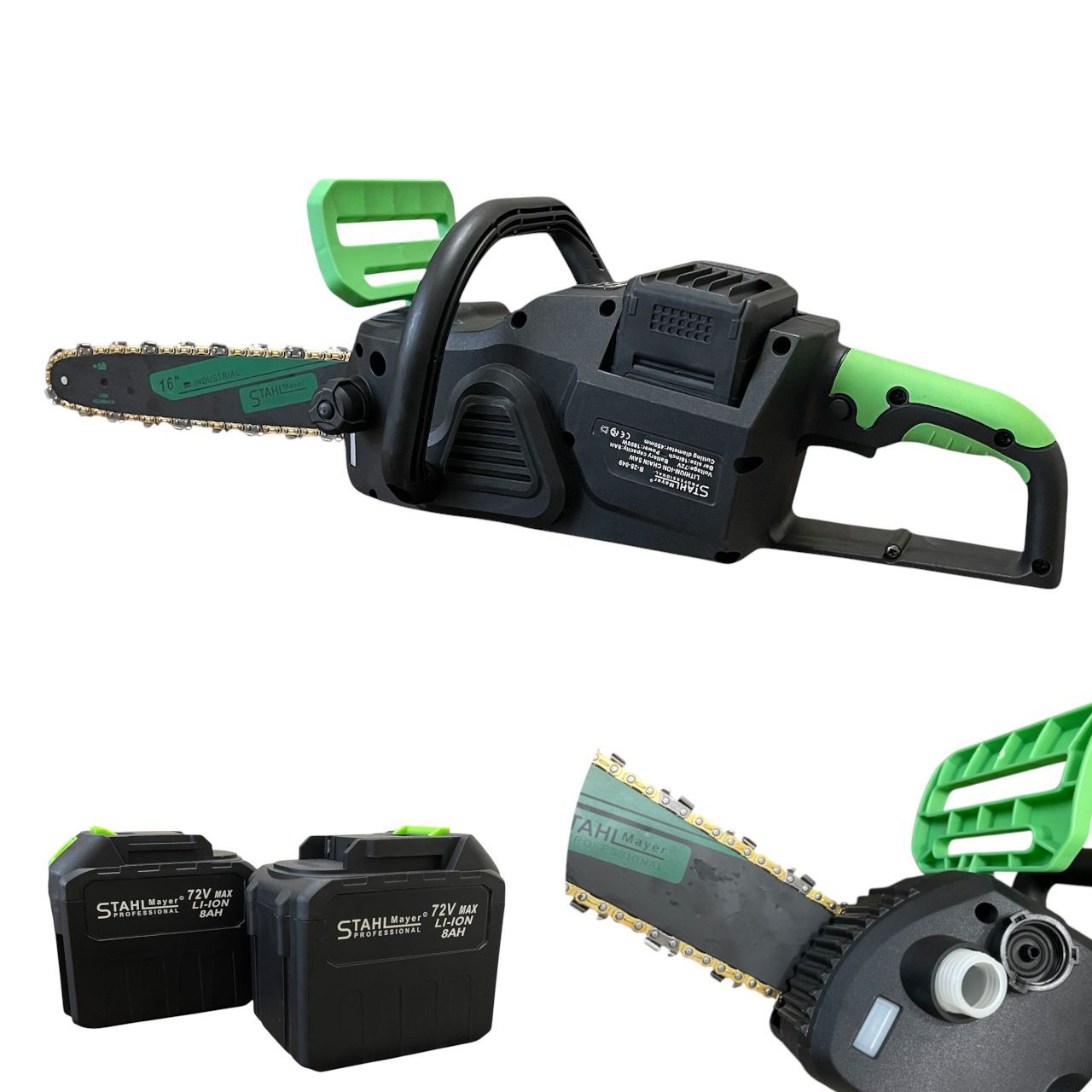 АКУМУЛАТОРНА ВЕРИЖНА РЕЗАЧКА STAHLMAYER 72V 2 БАТЕРИИ