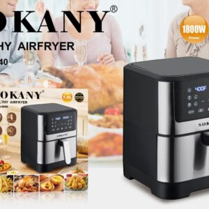 ЕЪР ФРАЙЪР SOKANY 7L 1800W, ДИГИТАЛЕН, 8 ПРОГРАМИ