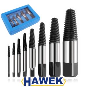 ЕКСТРАКТОРИ HAWEK 8 ЧАСТИ ЗА БОЛТОВЕ И ВИК, 3-26 ММ