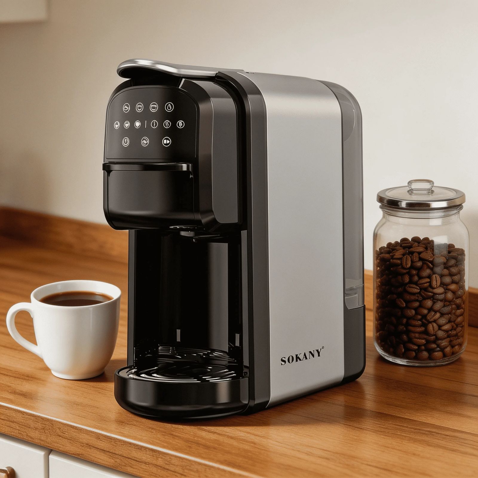 КАФЕМАШИНА SOKANY SK-04031 3-В-1 1400W, 700 МЛ
