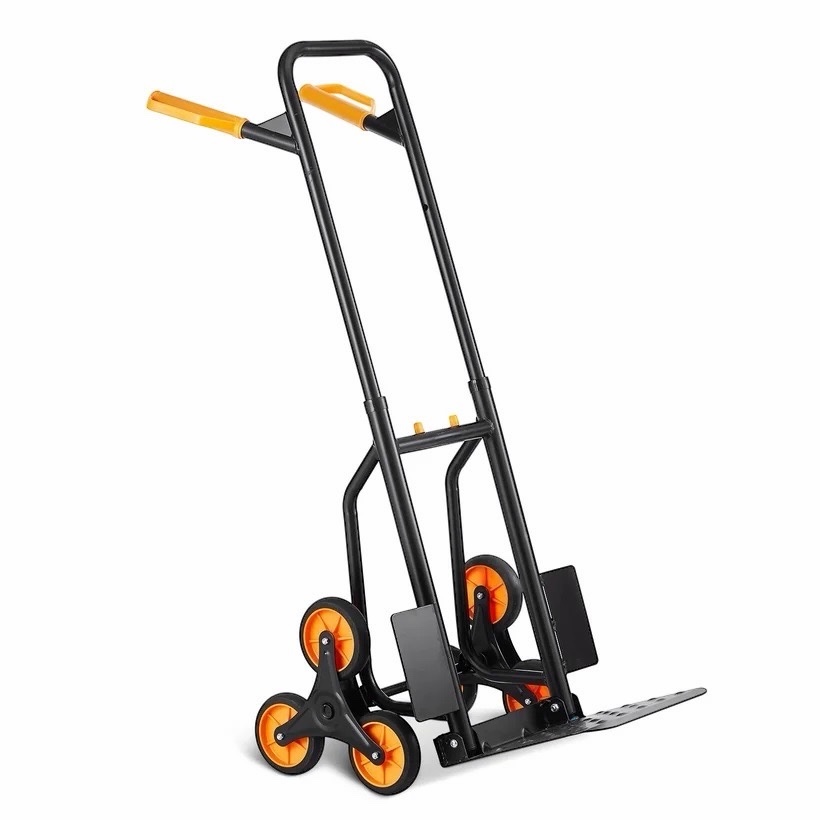 КОЛИЧКА ЗА СТЪЛБИ HAWEK HW-9034 200 КГ, 6 КОЛЕЛА