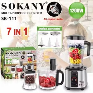 КУХНЕНСКИ РОБОТ SOKANY 7-В-1 1200W, 15 СКОРОСТИ, 2.5L