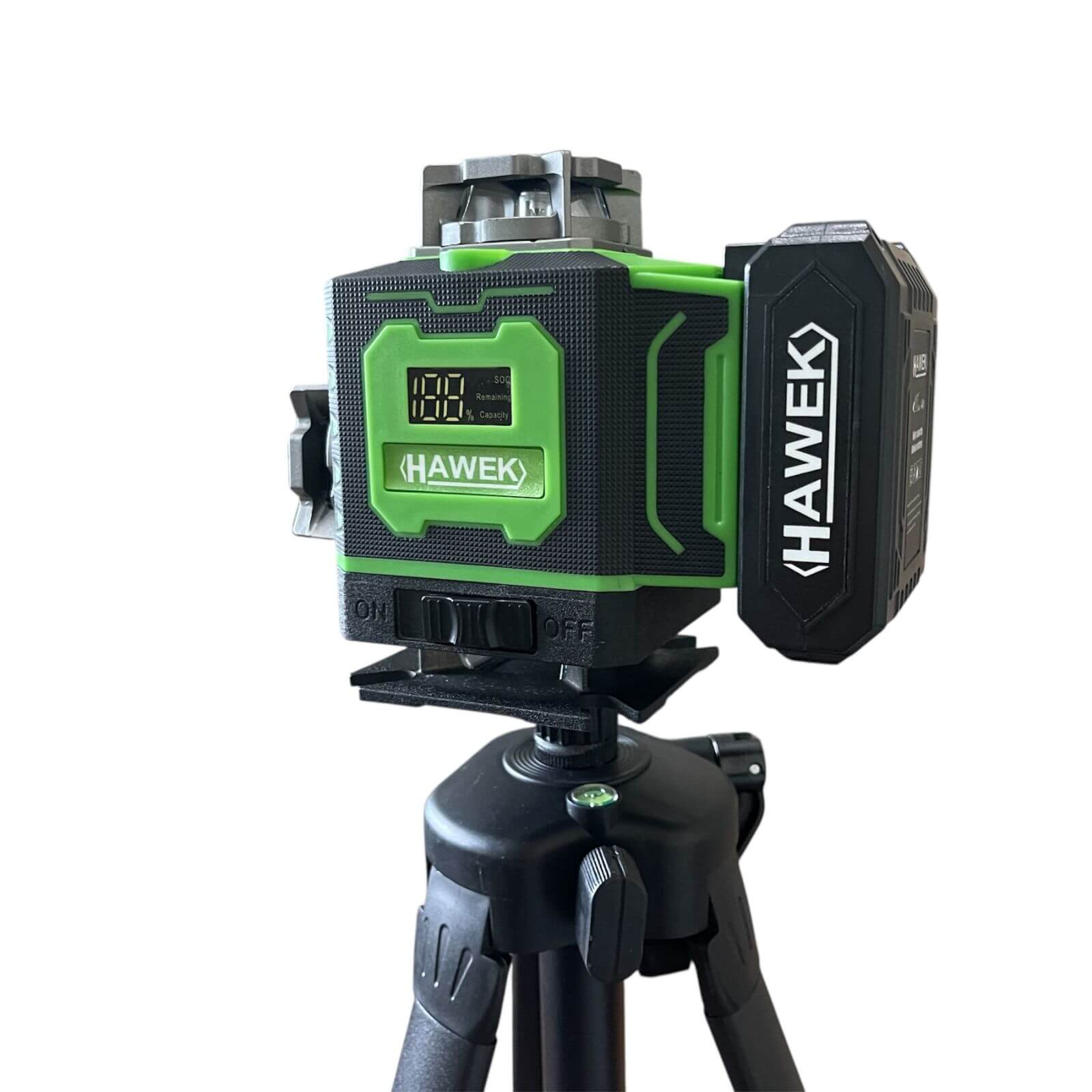 ЛАЗЕРЕН НИВЕЛИР HAWEK 4D 16 ЗЕЛЕНИ ЛИНИИ С РОЛЕТКА