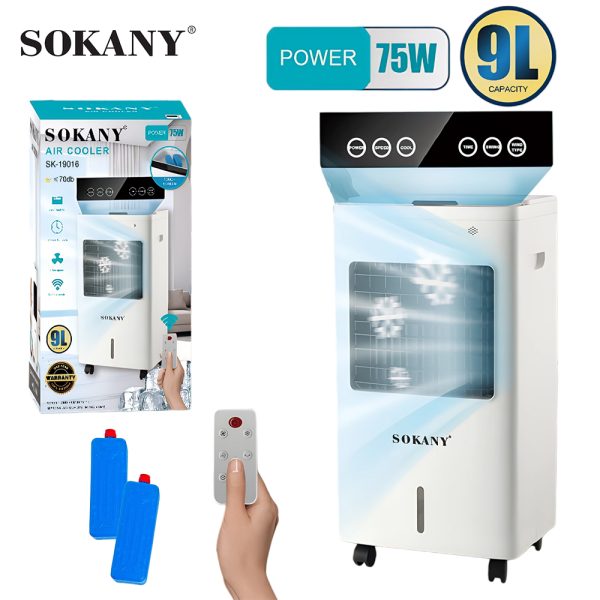 МОБИЛЕН ВЪЗДУШЕН ОХЛАДИТЕЛ SOKANY 9L, 3 СТЕПЕНИ