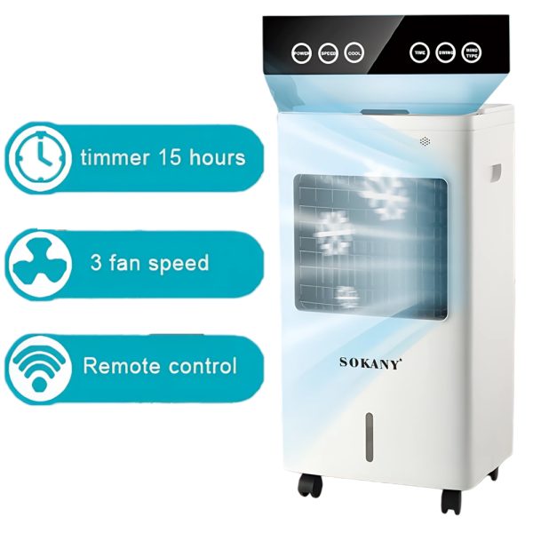 МОБИЛЕН ВЪЗДУШЕН ОХЛАДИТЕЛ SOKANY 9L, 3 СТЕПЕНИ
