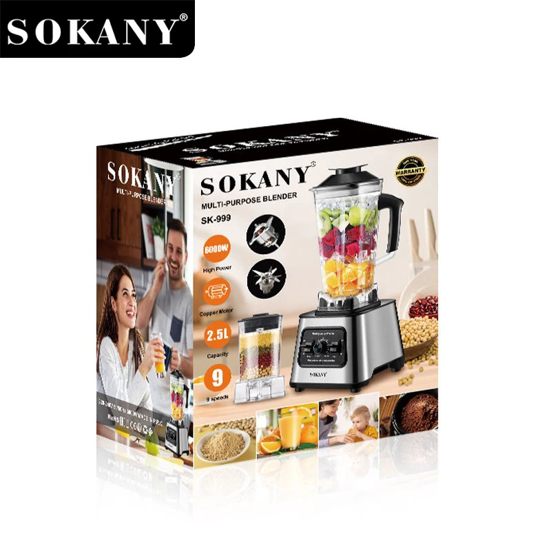 МУЛТИФУНКЦИОНАЛЕН БЛЕНДЕР SOKANY SK-999 6000W, 2.5L