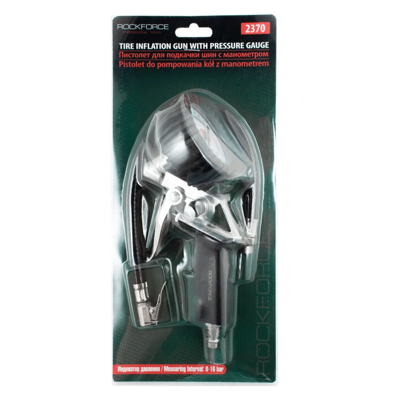 ПНЕВМАТИЧЕН ПИСТОЛЕТ ROCKFORCE ЗА ГУМИ, 16 ATM, 1/4″