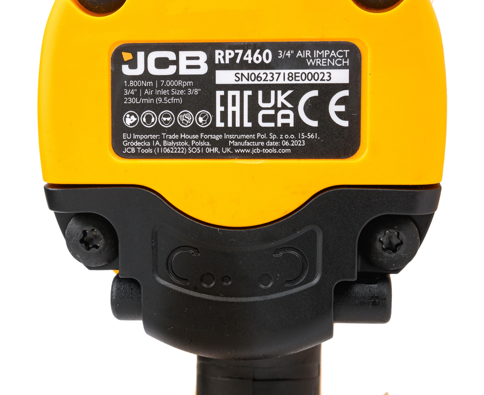 ПНЕВМАТИЧЕН УДАРЕН ГАЙКОВЕРТ 3/4” 1800NМ JCB - Image 5