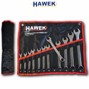 КОМПЛЕКТ ЗВЕЗДОГАЕЧНИ КЛЮЧОВЕ 8 - 24 ММ 12 ЧАСТИ HAWEK