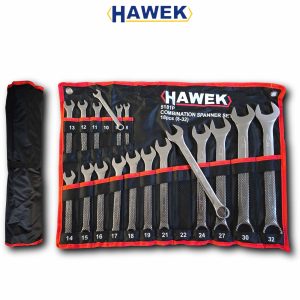 КОМПЛЕКТ ЗВЕЗДОГАЕЧНИ КЛЮЧОВЕ 8 - 32 ММ 18 ЧАСТИ HAWEK