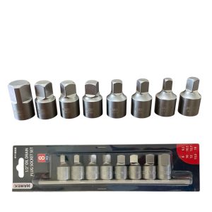КОМПЛЕКТ КЛЮЧОВЕ ПРОБКИ КАРТЕР 1/2" 8 - 19 ММ 8 ЧАСТИ HAWEK