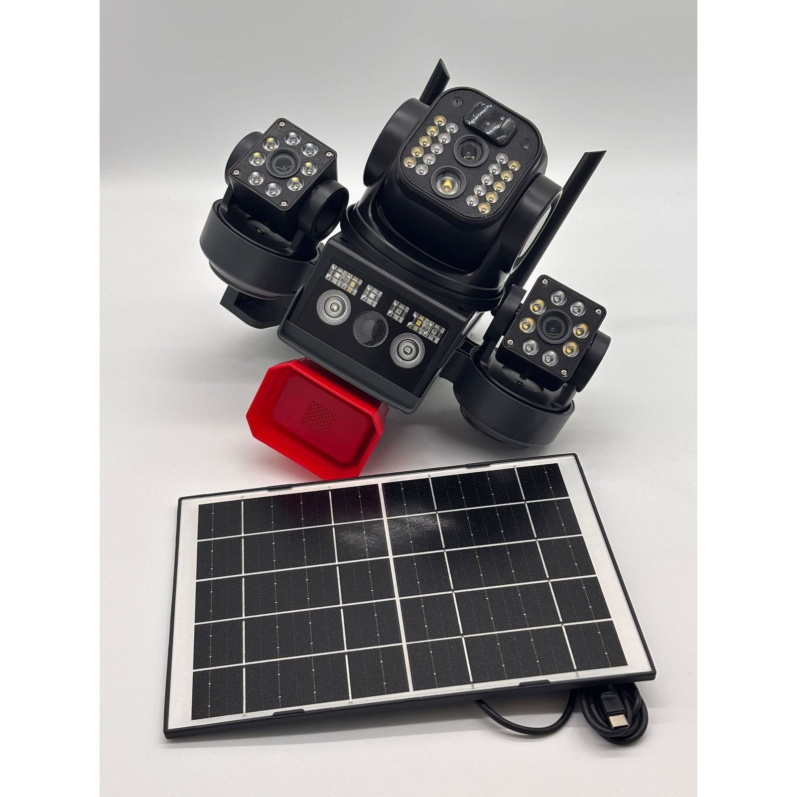 Соларна външна WiFi камера с три обектива и аларма - тройна WIFI камера 16MP SUNVISION - Image 6